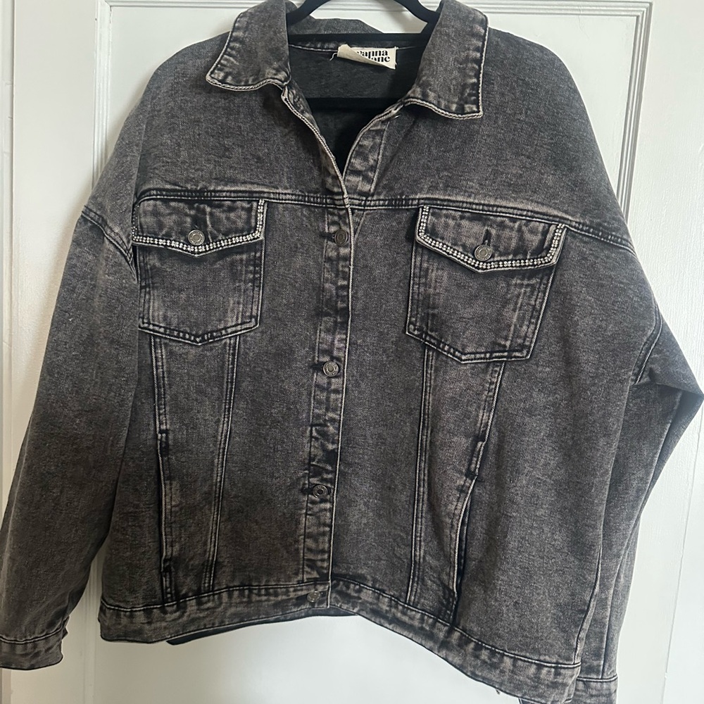 Savanna Jane Charcoal Denim Jacket
